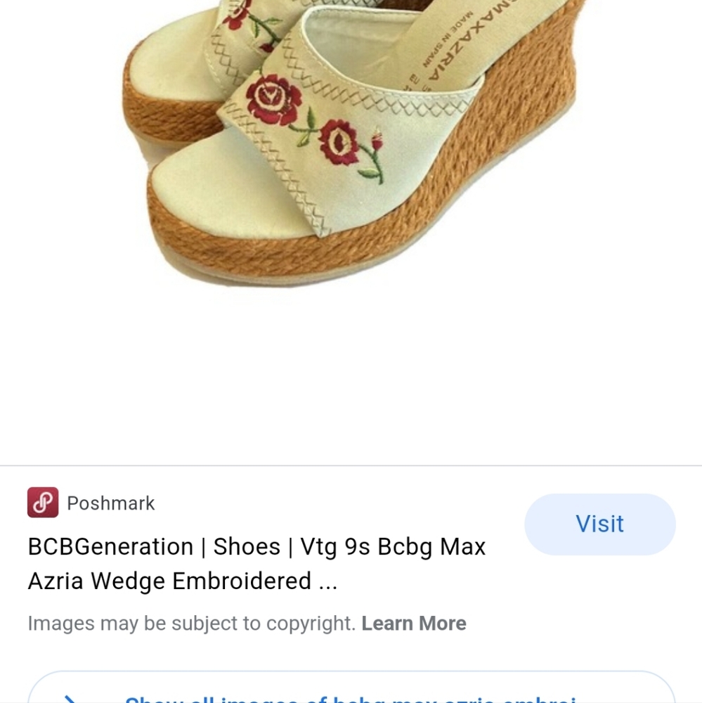 ISO BCBGMaxAzria Espadrille Wedge 8 DO NOT BID